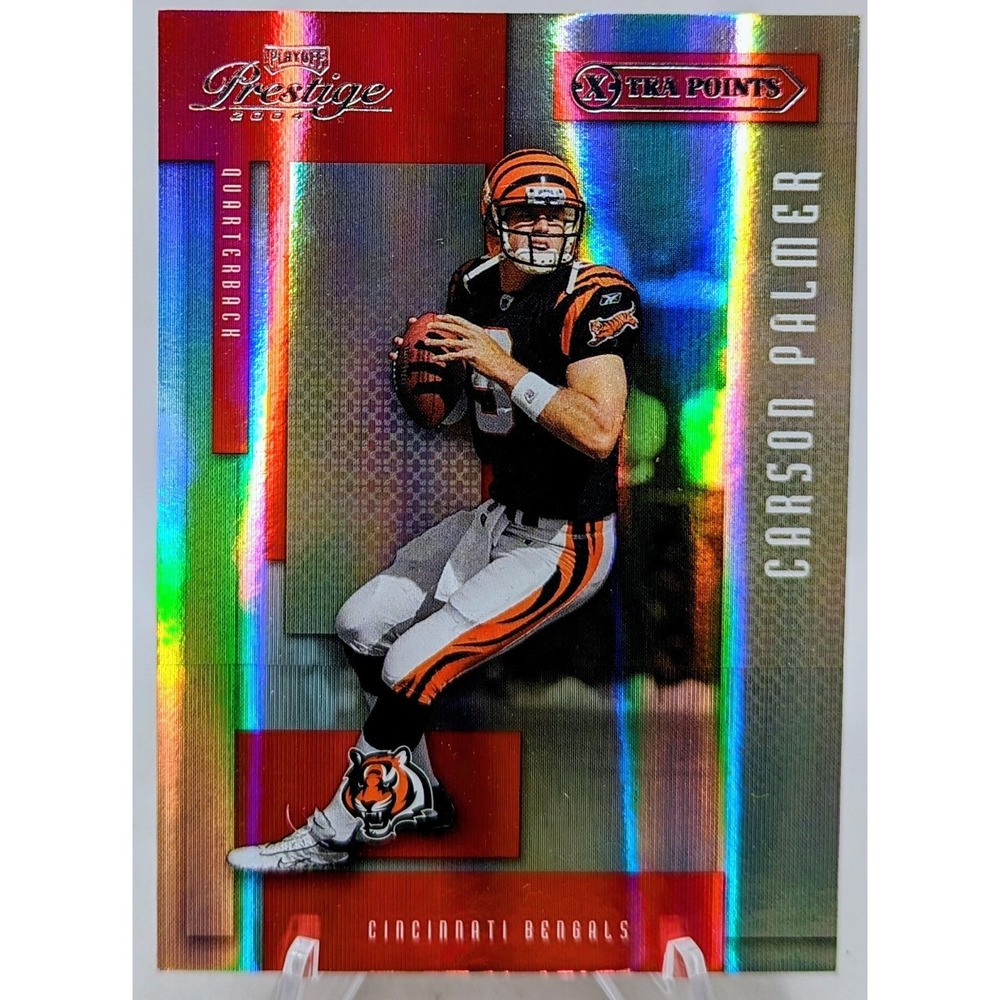 2004 Playoff Prestige Xtra Points Red /100 Carson Palmer Bengals #29
